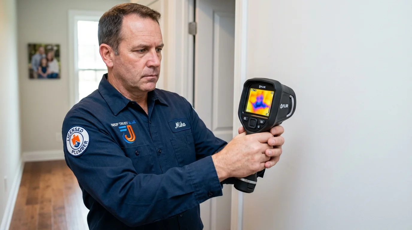 Thermal imaging leak detection by Johns Plumbing LLC in New Market